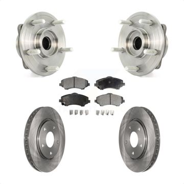 Front Hub Bearing Assembly Disc Brake Rotors And Semi-Metallic Pads Kit For Dodge Journey KBB-105155