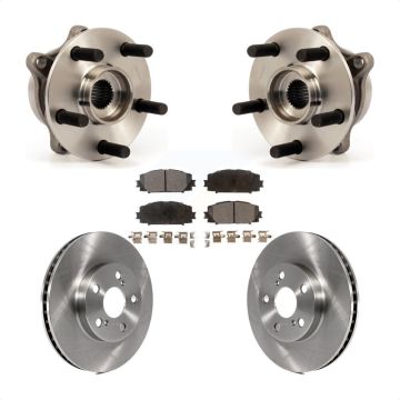 Front Hub Bearing Assembly Disc Brake Rotor Pad Kit For Toyota Prius Lexus CT200h Plug-In KBB-105158
