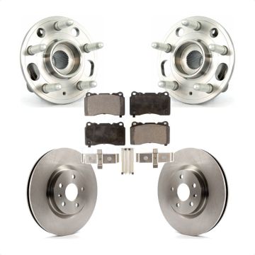 Front Hub Bearing Assembly Disc Brake Rotors And Pads Kit For Buick Regal Cadillac XTS KBB-105160