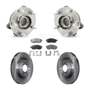 Front Hub Bearing Assembly Disc Brake Rotors And Semi-Metallic Pads Kit For Nissan Altima KBB-105176