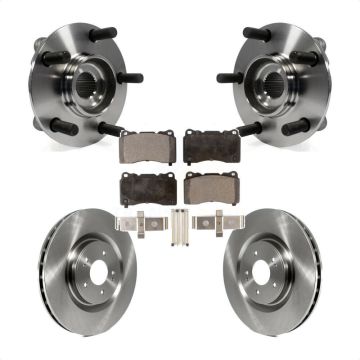 Front Hub Bearing Assembly Disc Brake Rotors And Pads Kit For Mitsubishi Lancer KBB-105186