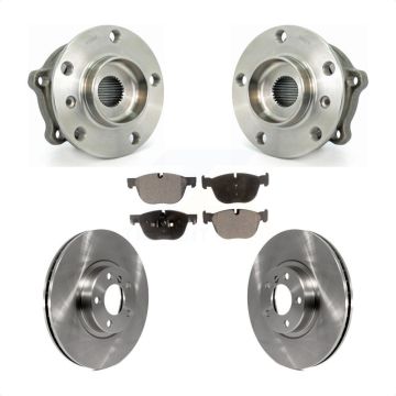 Front Hub Bearing Assembly Disc Brake Rotors And Pads Kit For BMW X5 X6 M12 X 1.5 Thread KBB-105192