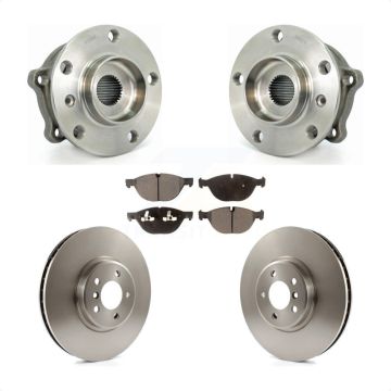 Front Hub Bearing Assembly Disc Brake Rotors And Pads Kit For BMW X5 X6 xDrive50i KBB-105193