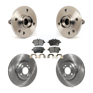 Front Hub Bearing Assembly Disc Brake Rotors And Semi-Metallic Pads Kit For Mini Cooper KBB-105196
