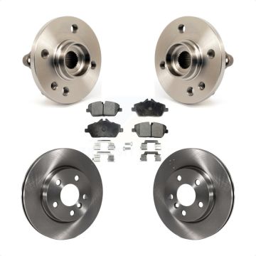 Front Hub Bearing Assembly Disc Brake Rotors And Pads Kit For 2014-2015 Mini Cooper 1.6L KBB-105199