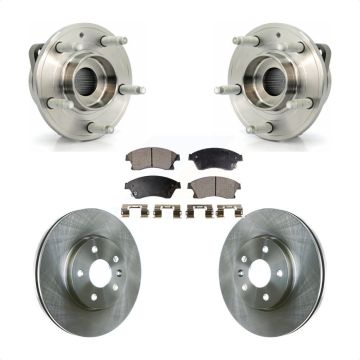 Front Hub Bearing Brake Rotor & Pad Kit For 14-15 Chevrolet Cruze With 16" Factory Wheels KBB-105205