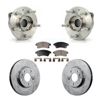 Front Hub Bearing Assembly Disc Brake Rotors And Pads Kit For 2012-2013 Buick Verano KBB-105206