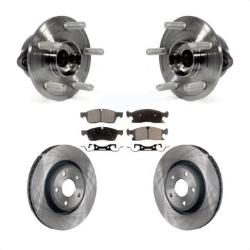 Front Hub Bearing Assembly Brake Rotor & Pad Kit For Jeep Grand Cherokee Dodge Durango WK KBB-105212