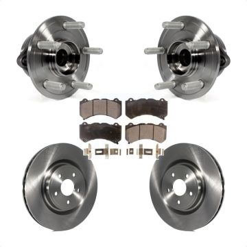 Front Hub Bearing Assembly Disc Brake Rotor Pad Kit For Jeep Grand Cherokee Dodge Durango KBB-105213