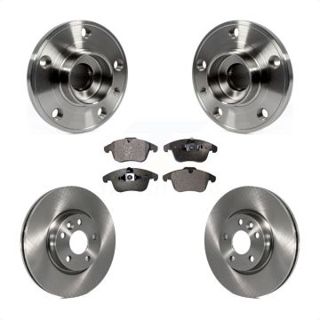 Front Hub Bearing Assembly Disc Brake Rotors And Pads Kit For Volvo XC70 S60 V60 S80 V70 KBB-105222