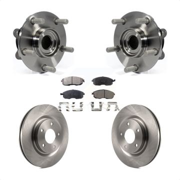 Front Hub Bearing Assembly Disc Brake Rotors And Semi-Metallic Pads Kit For Nissan Juke KBB-105236