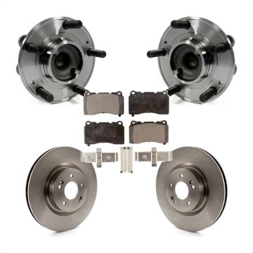 Front Hub Bearing Assembly Disc Brake Rotors And Pads Kit For Hyundai Genesis Coupe KBB-105240