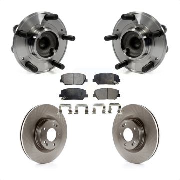 Front Hub Bearing Assembly Disc Brake Rotors And Pads Kit For Hyundai Genesis Coupe KBB-105241