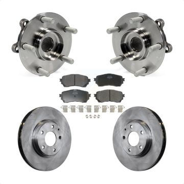 Front Hub Bearing Assembly Disc Brake Rotors And Semi-Metallic Pads Kit For Mazda 6 KBB-105244