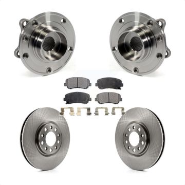 Front Hub Bearing Assembly Disc Brake Rotors And Pads Kit For Chrysler 200 Dodge Dart KBB-105246