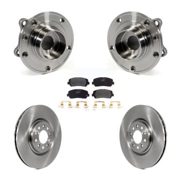 Front Hub Bearing Brake Rotor & Pads Kit For Chrysler 200 With 330mm Diameter KBB-105247