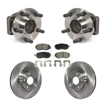 Front Hub Bearing Assembly Disc Brake Rotor & Pad Kit For 2013-2016 Scion FR-S Subaru BRZ KBB-105248
