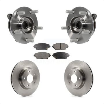 Front Hub Bearing Assembly Disc Brake Rotors And Pads Kit For Mazda 3 CX-3 Sport KBB-105251