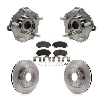 Front Hub Bearing Assembly Disc Brake Rotors And Pads Kit For Nissan Rogue Sport Qashqai KBB-105255