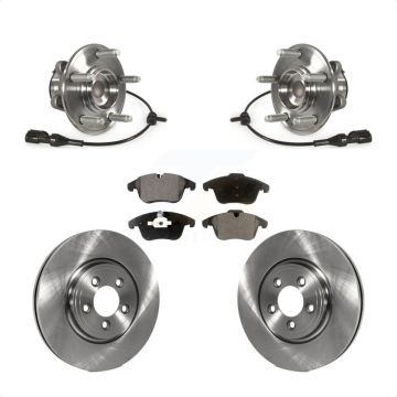 Front Hub Bearing Assembly Disc Brake Rotors And Pads Kit For Jaguar XF S-Type XJ8 KBB-105263