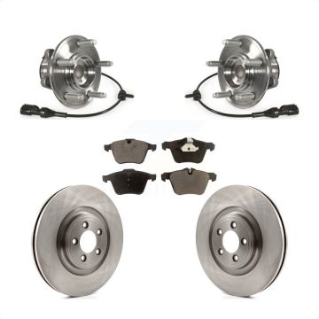 Front Hub Bearing Assembly Disc Brake Rotor And Semi-Metallic Pad Kit For Jaguar XF XJ XK KBB-105264