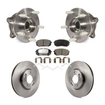 Front Hub Bearing Brake Rotor Pad Kit For Hyundai Sonata FULL HYBRID EV-GAS (FHEV) engine KBB-105269