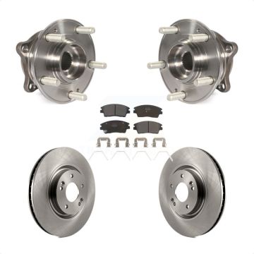 Front Hub Bearing Assembly Disc Brake Rotors And Semi-Metallic Pads Kit For Kia Sportage KBB-105271
