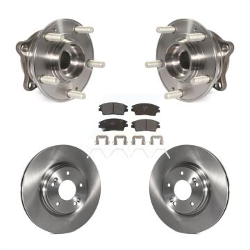 Front Hub Bearing Assembly Disc Brake Rotors And Pads Kit For Hyundai Tucson Kia Sportage KBB-105275