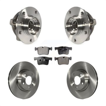 Front Hub Bearing Assembly Disc Brake Rotors And Semi-Metallic Pads Kit For BMW X3 X4 KBB-105277
