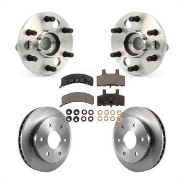 Front Hub Bearing Brake Rotor Pad Kit For K1500 GMC Chevrolet K2500 Suburban Blazer Yukon KBB-105280