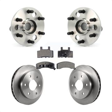 Front Hub Bearing Assembly Brake Rotor And Pad Kit For Chevrolet K2500 Suburban K1500 GMC KBB-105281