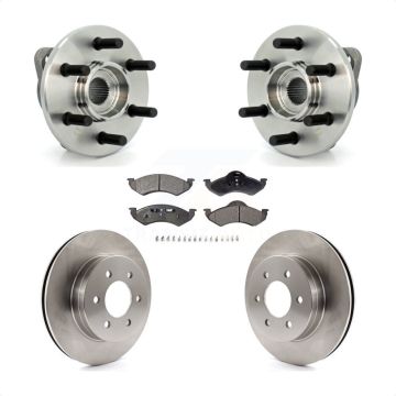 Front Hub Bearing Assembly Disc Brake Rotors And Pads Kit For Dodge Dakota Durango KBB-105285