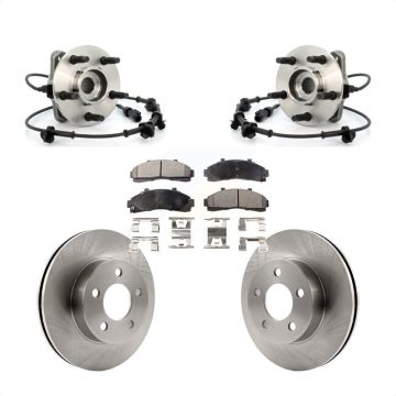 Front Hub Bearing Assembly Disc Brake Rotor And Pad Kit For Ford Ranger Mazda B4000 B3000 KBB-105291
