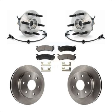 Front Hub Bearing Brake Rotor & Pad Kit For Chevrolet GMC Silverado 1500 Sierra Avalanche KBB-105313