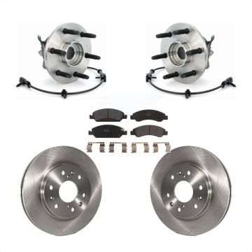 Front Hub Bearing Brake Rotor And Pad Kit For Chevrolet GMC Silverado 1500 Sierra Express KBB-105314