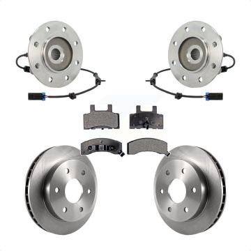Front Hub Bearing Brake Rotor And Pad Kit For GMC Yukon Chevrolet Tahoe With 8 Lug Wheels KBB-105322