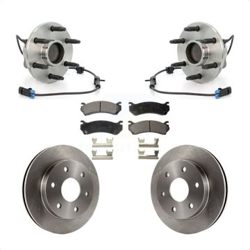 Front Hub Bearing Disc Brake Rotor & Pad Kit For 2003-2005 Chevrolet Astro GMC Safari RWD KBB-105327