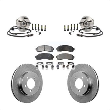 Front Hub Bearing Assembly Disc Brake Rotor Pad Kit For Ford Explorer Mercury Mountaineer KBB-105331