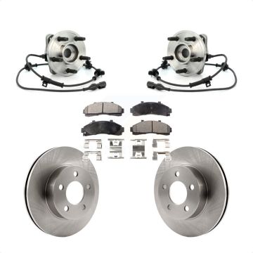 Front Hub Bearing Assembly Disc Brake Rotor Pad Kit For Ford Explorer Mercury Mountaineer KBB-105332