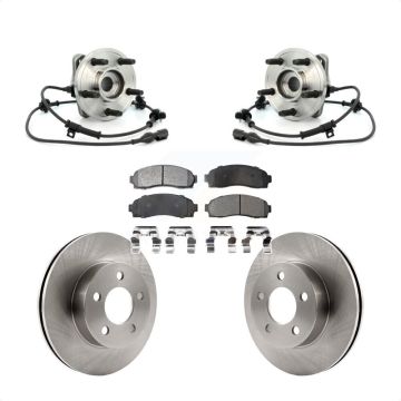 Front Hub Bearing Brake Rotor Pad Kit For Ford Ranger 4WD With 286mm Diameter KBB-105333