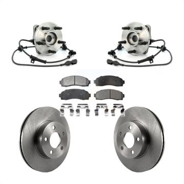 Front Hub Bearing Brake Rotor Pad Kit For Ford Ranger Explorer Sport Trac Mazda B4000 4WD KBB-105334