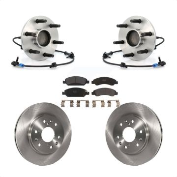 Front Hub Bearing Brake Rotor And Pad Kit For Chevrolet GMC Silverado 1500 Sierra Express KBB-105336