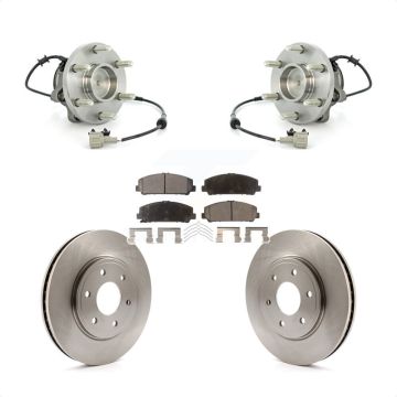 Front Hub Bearing Assembly Disc Brake Rotor And Semi-Metallic Pads Kit For Suzuki Equator KBB-105349
