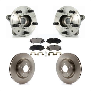 Front Hub Bearing Assembly Disc Brake Rotors And Pads Kit For Land Rover Range Sport LR4 KBB-105359