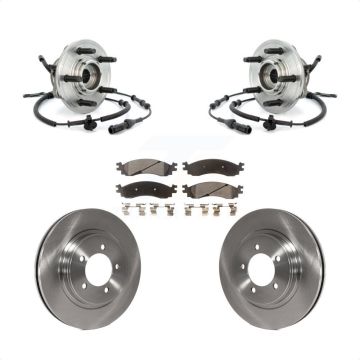 Front Hub Bearing Brake Rotor & Pads Kit For Ford Explorer Sport Trac Mercury Mountaineer KBB-105365