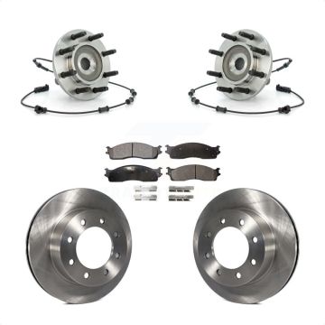 Front Hub Bearing Disc Brake Rotor Pad Kit For Dodge Ram 1500 3500 2500 With 8 Lug Wheels KBB-105399