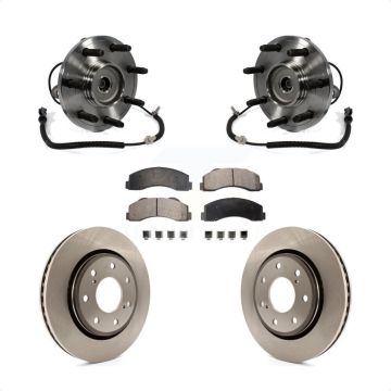 Front Hub Bearing Assembly Disc Brake Rotors And Semi-Metallic Pads Kit For Ford F-150 KBB-105407