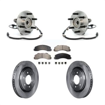 Front Hub Bearing Assembly Disc Brake Rotors And Semi-Metallic Pads Kit For Ford F-150 KBB-105408