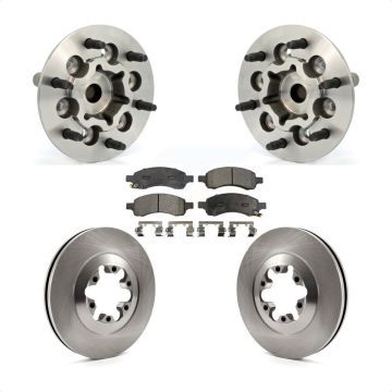 Front Hub Bearing Assembly Disc Brake Rotor And Pad Kit For Chevrolet Colorado GMC Canyon KBB-105410