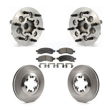 Front Hub Bearing Assembly Disc Brake Rotor And Pad Kit For Chevrolet Colorado GMC Canyon KBB-105411